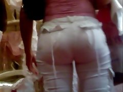 Latina phat ass in white pants